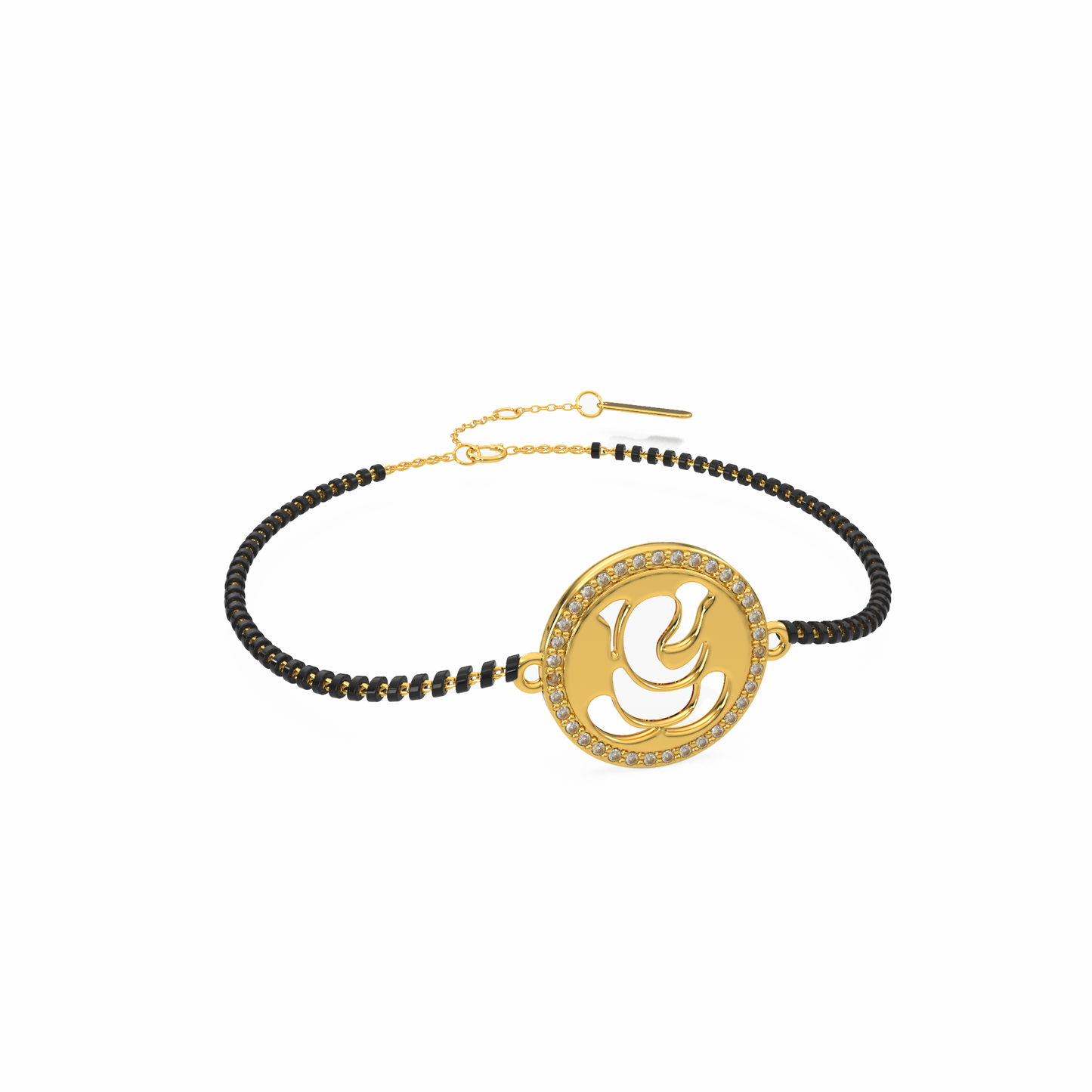 Divine Ganesha Gem Bracelet