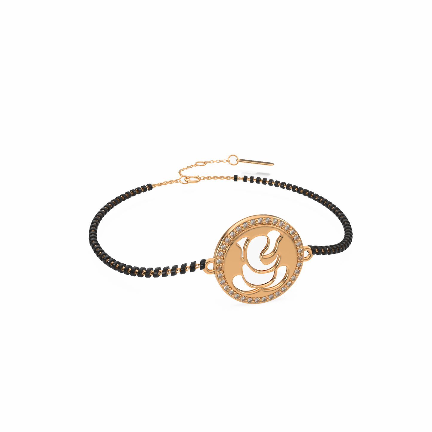 Divine Ganesha Gem Bracelet