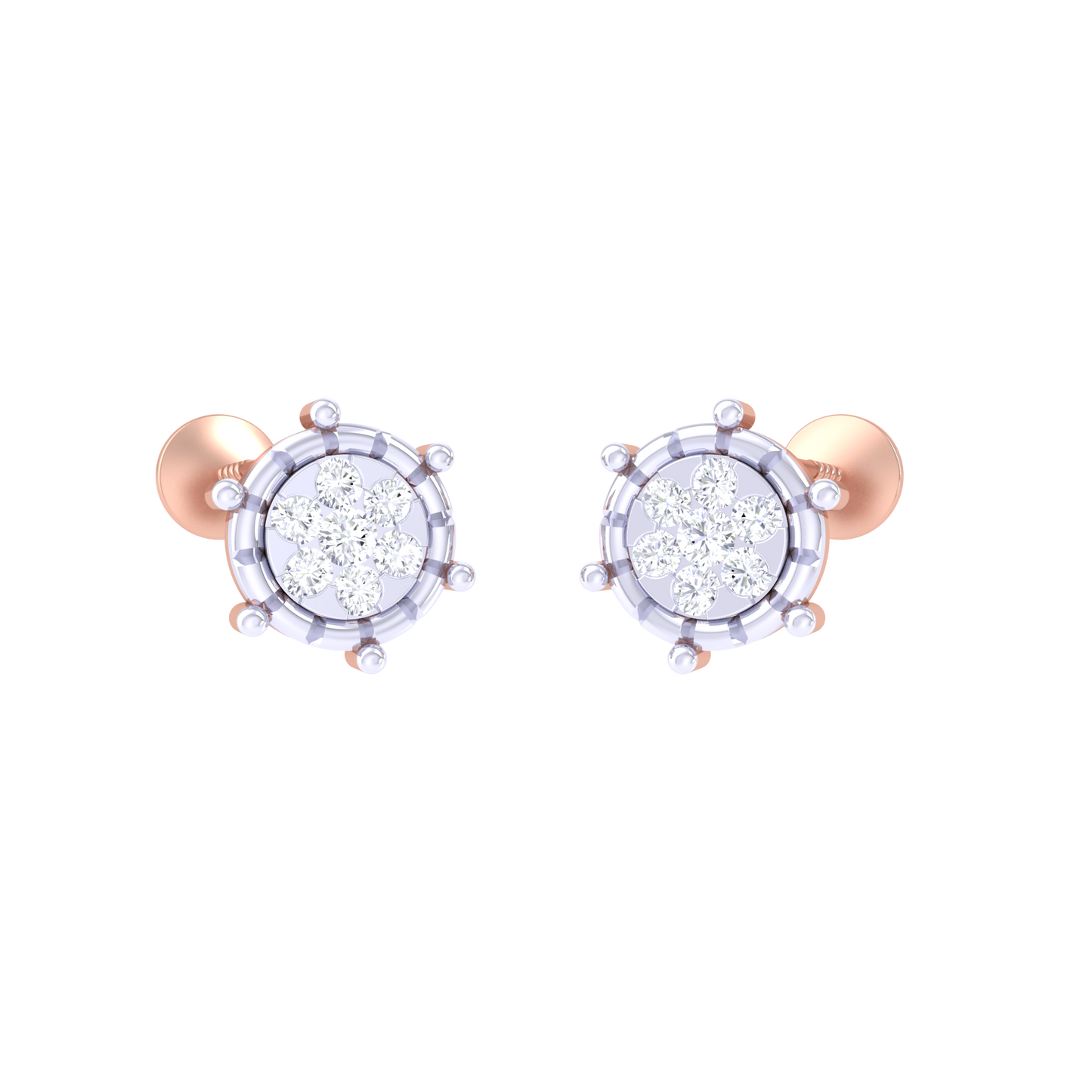 LunaLuxe Diamond Studs 18K