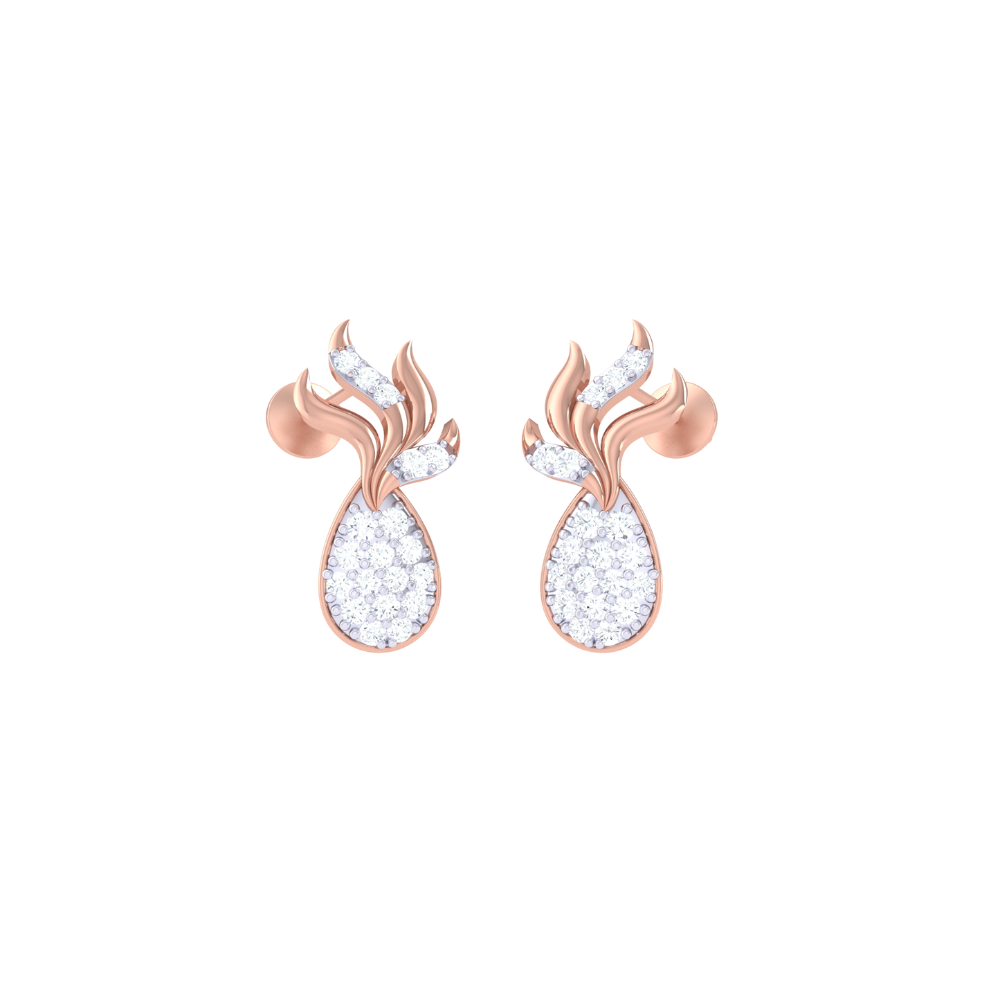 LunaLavish Diamond Studs 18K