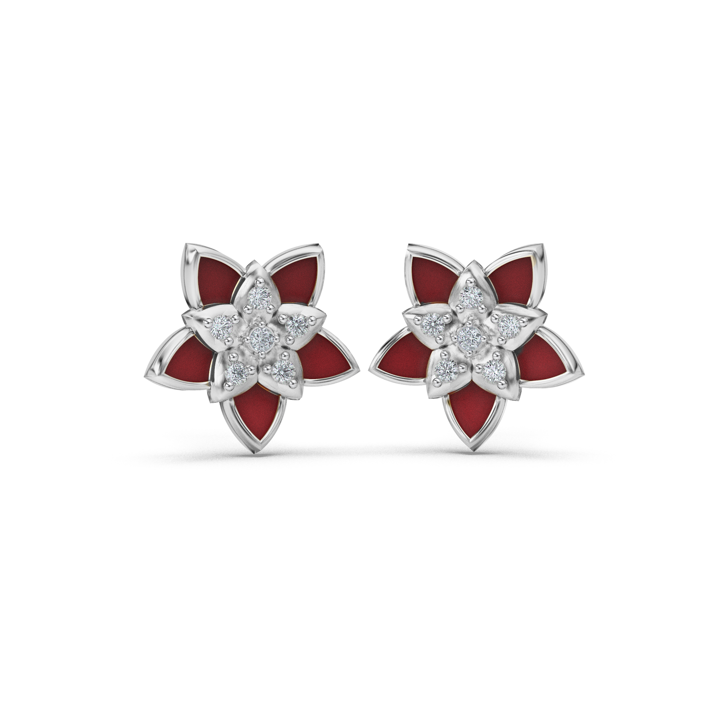 Radiant Ripple Studs 18K