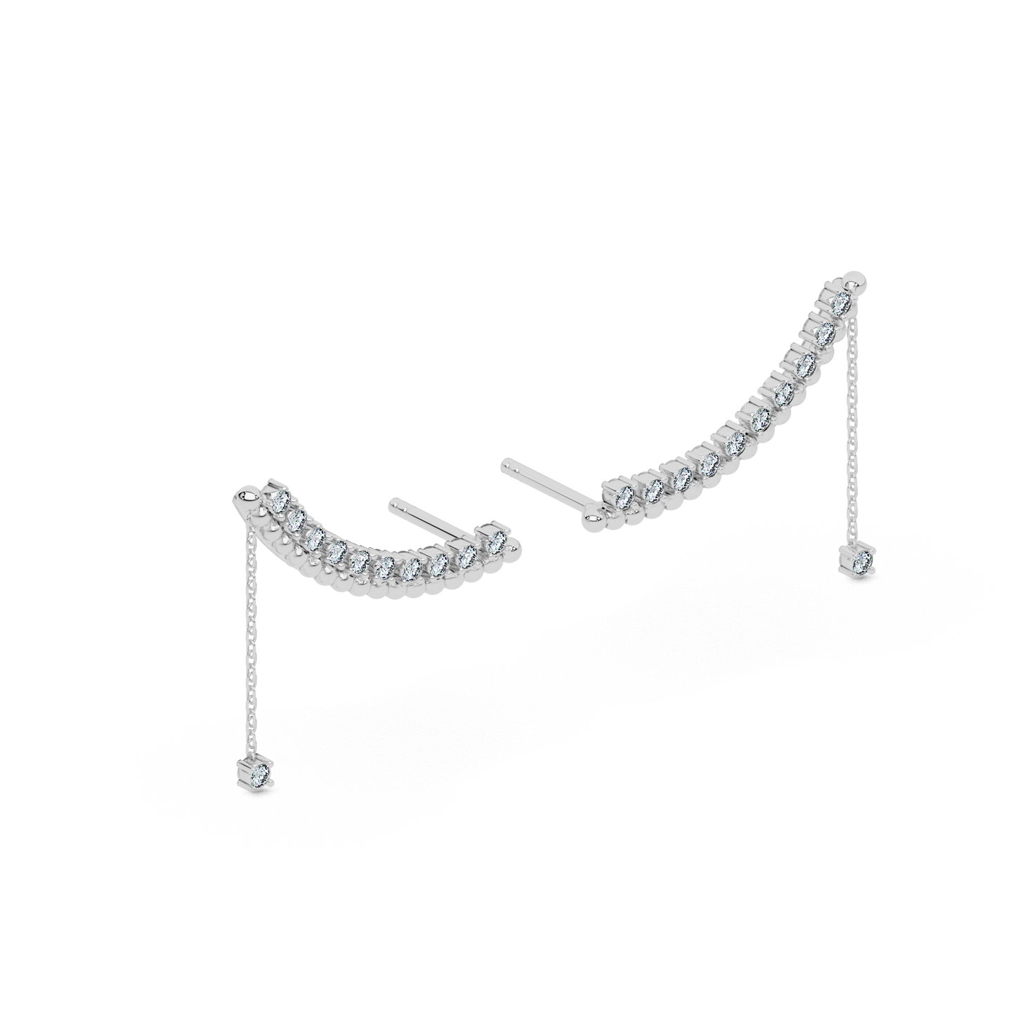 Golden Gleam Diamond Earring 18K