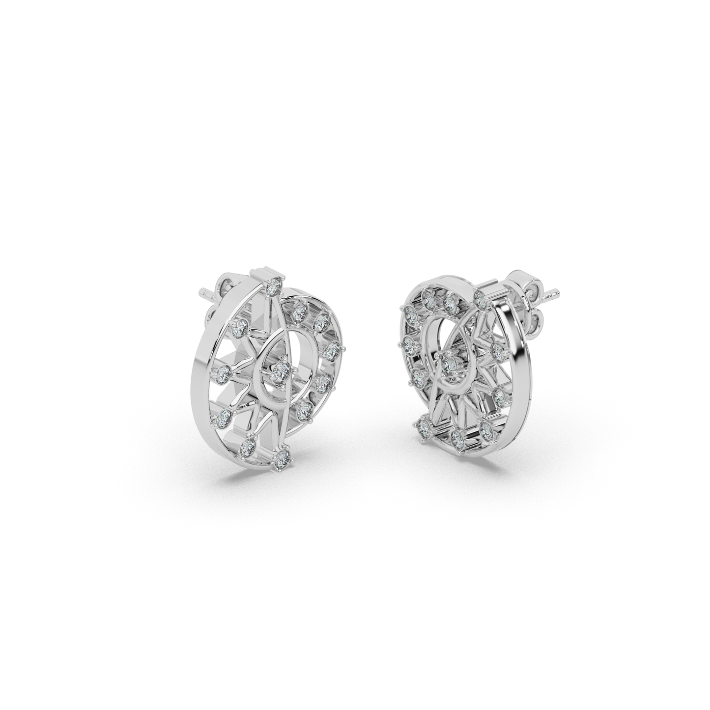 Royal Lustre Diamond Earring 18K