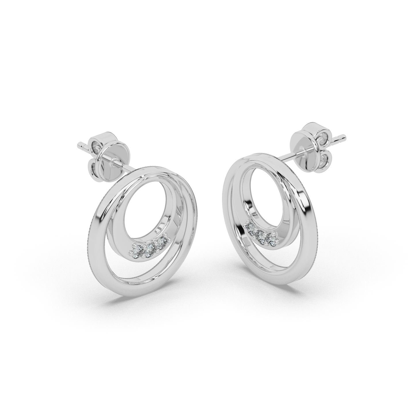 Opulent Radiance Diamond Earring 18K
