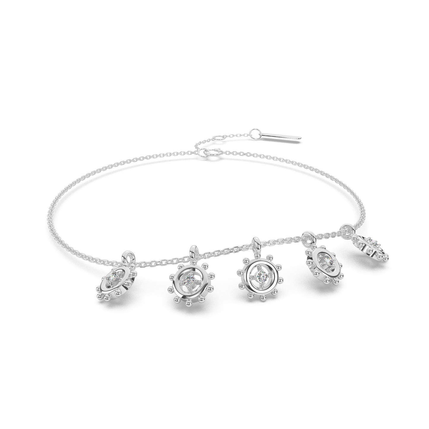 Whispering Waves Diamond Chain Bracelet 18K