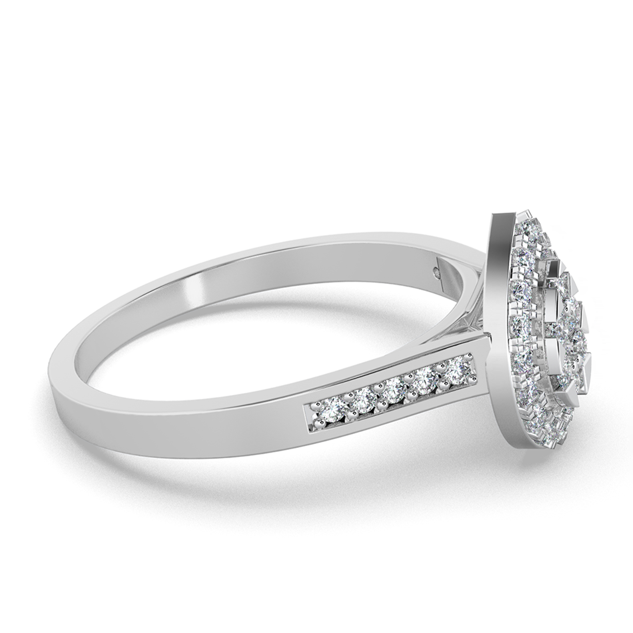 Pearl Horizon 18Kt Diamond Ring