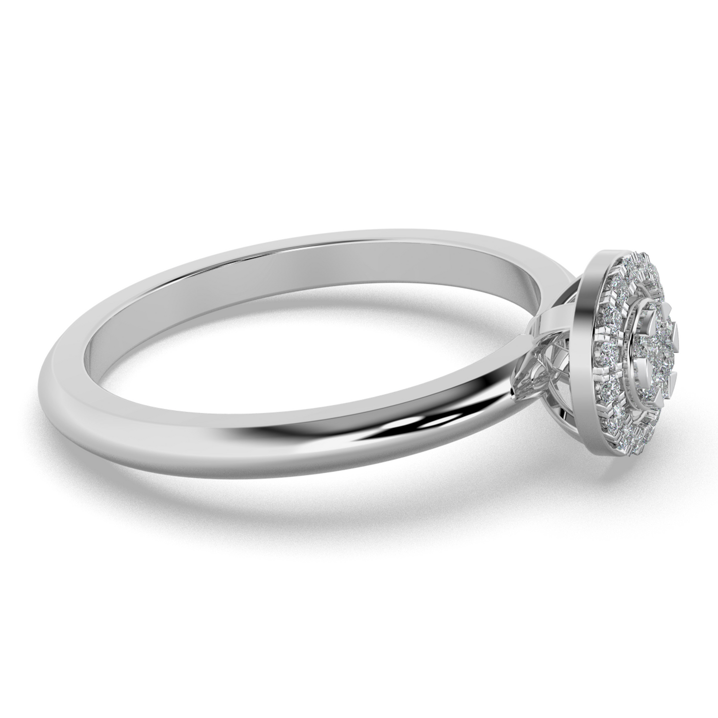 Coral Glow 18Kt Diamond Ring