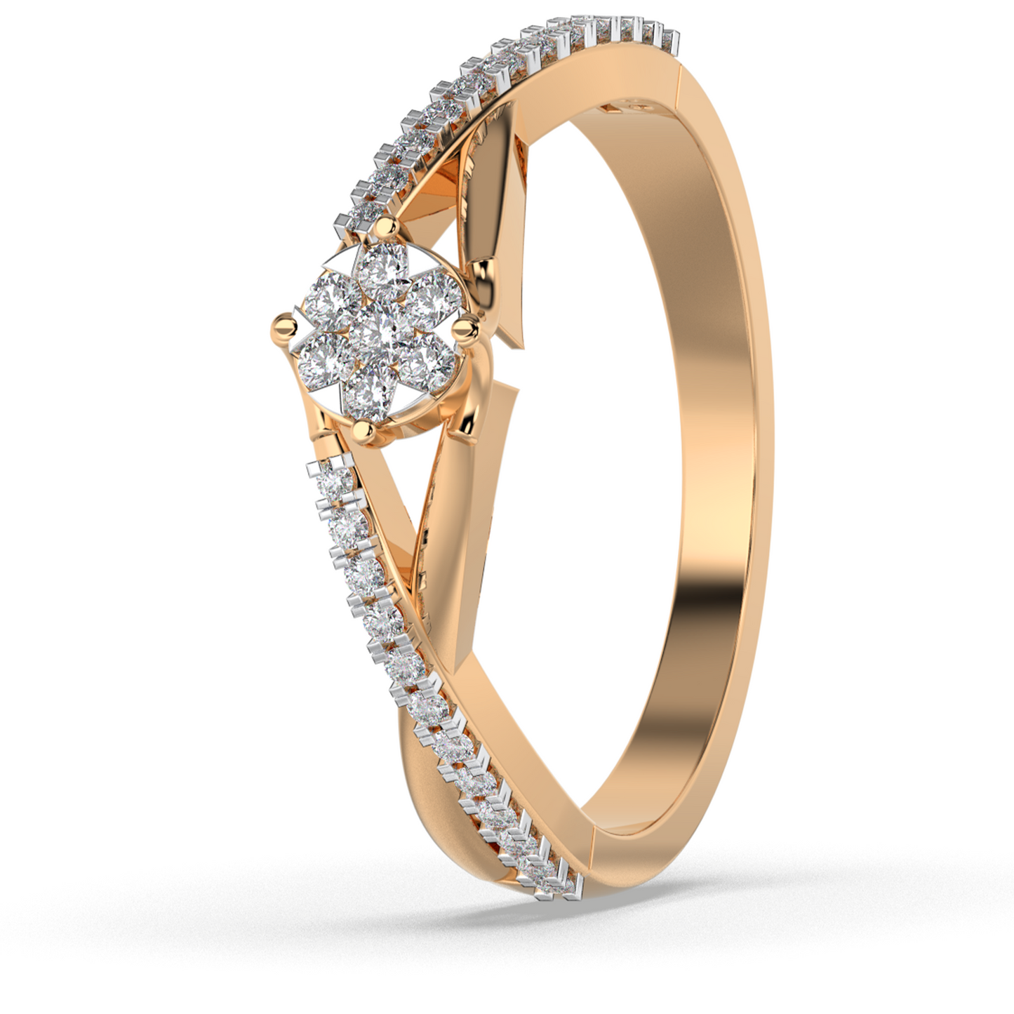 Ember Dawn 14Kt Diamond Ring