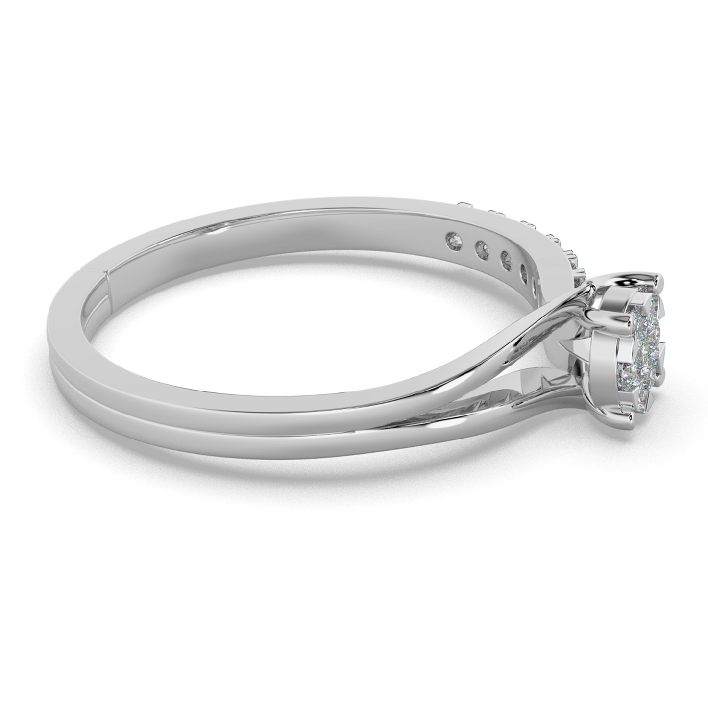 Sapphire Glow 18Kt Diamond Ring