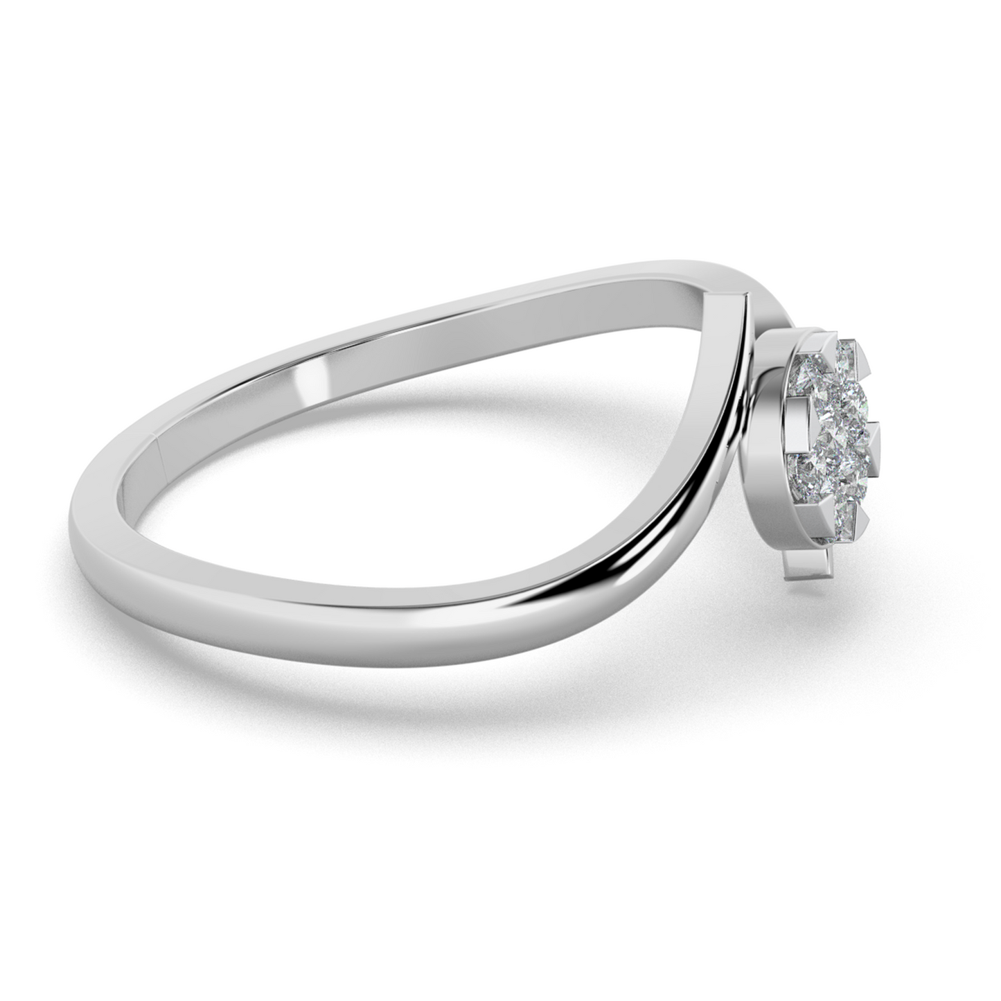 Crystal Veil 18Kt Diamond Ring