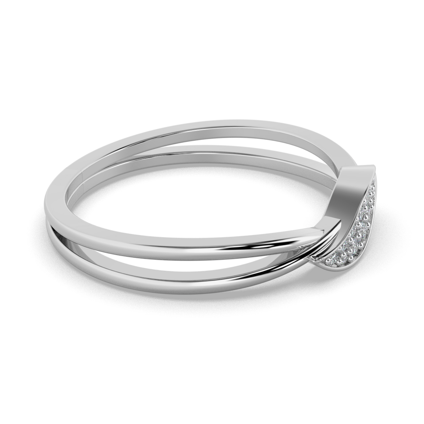 Midnight Bloom 14Kt Diamond Ring