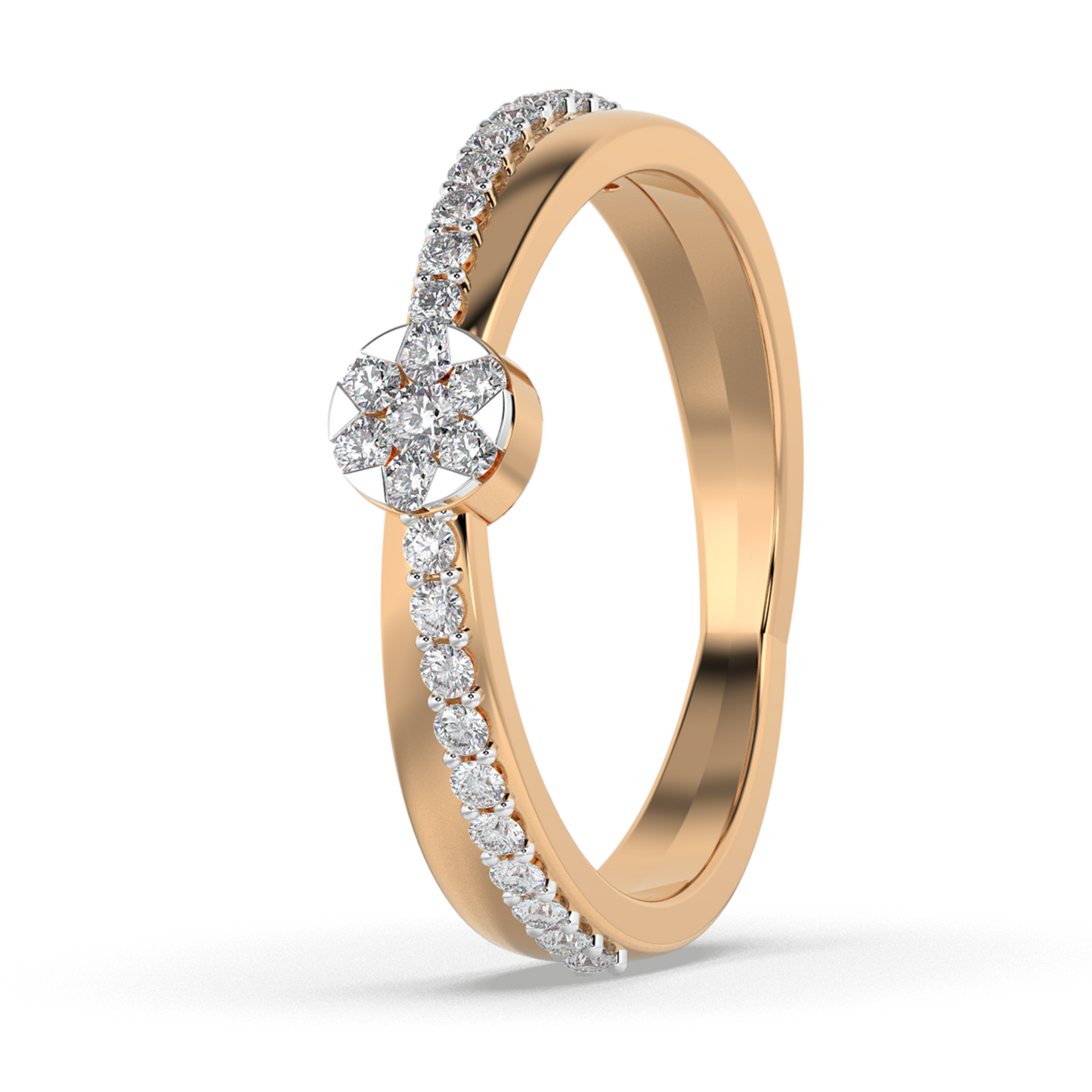 Enchanted Ray 14Kt Diamond Ring