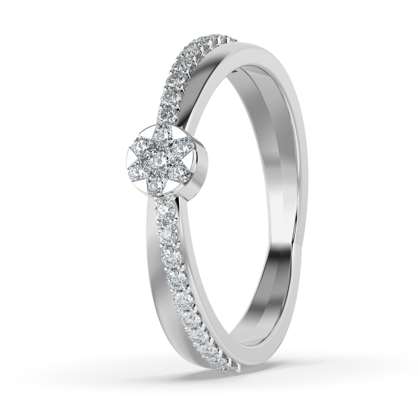Enchanted Ray 14Kt Diamond Ring