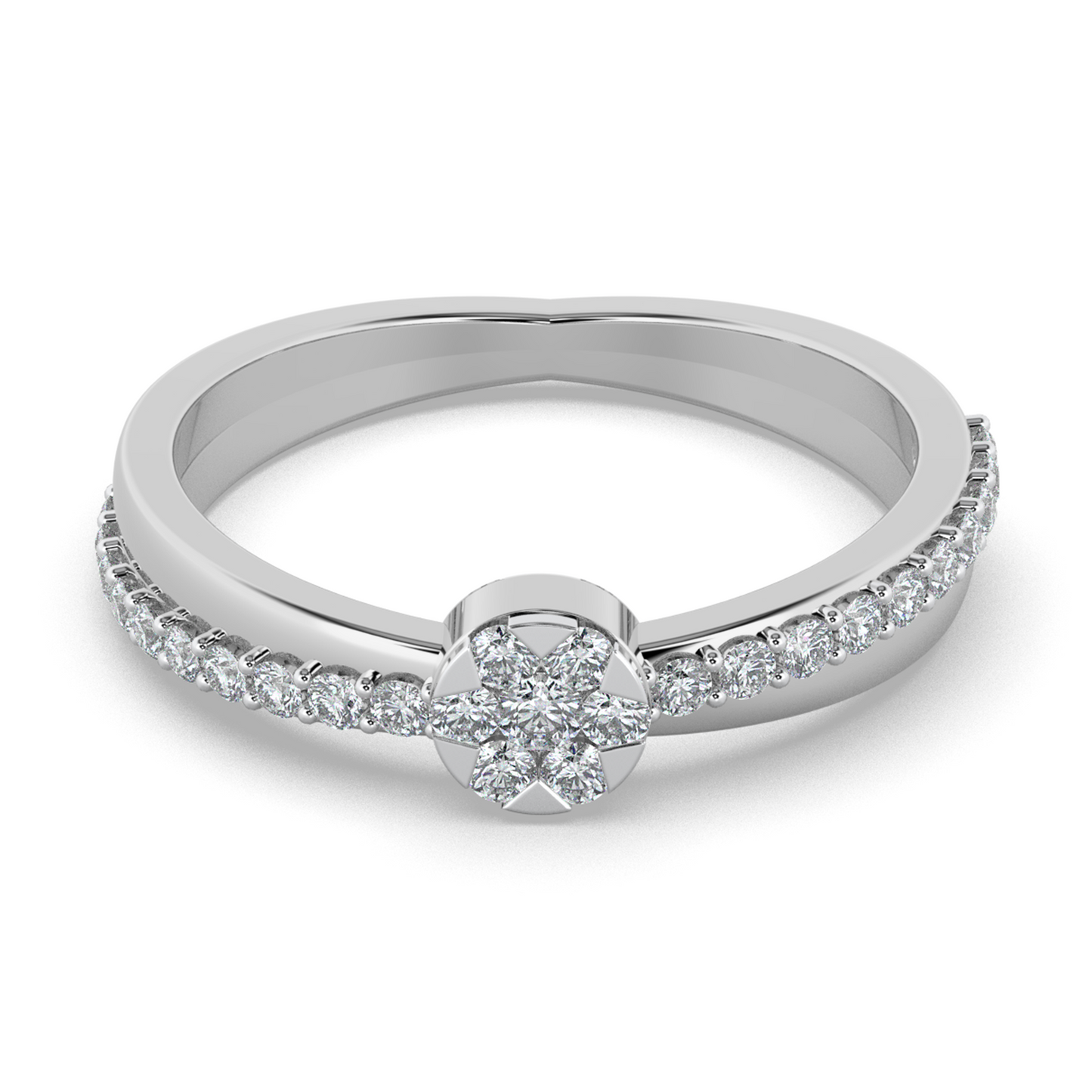 Enchanted Ray 14Kt Diamond Ring