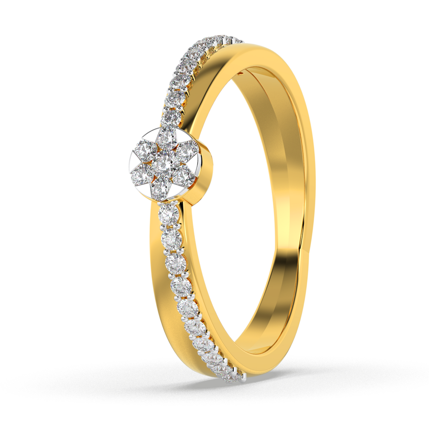 Enchanted Ray 14Kt Diamond Ring