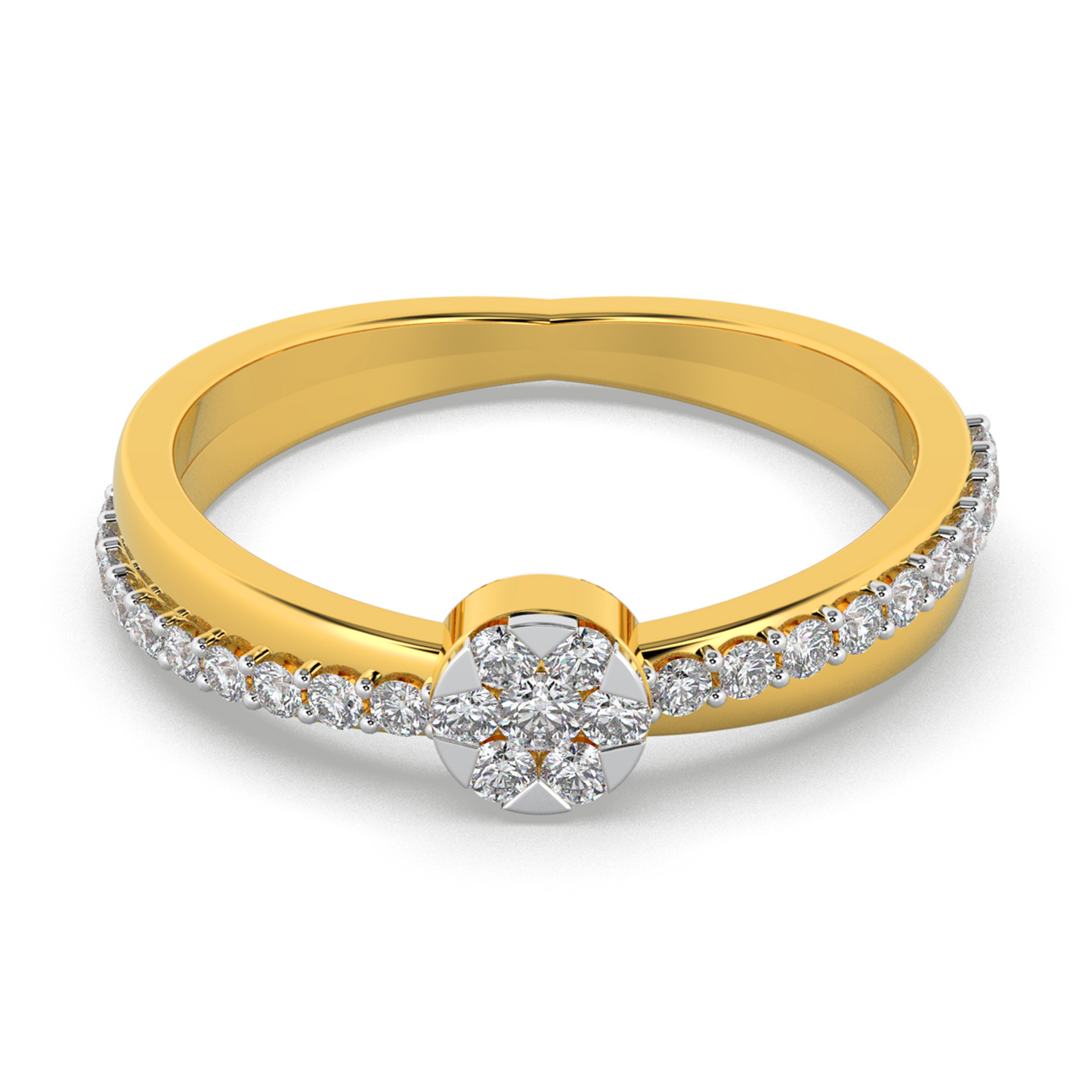 Enchanted Ray 14Kt Diamond Ring