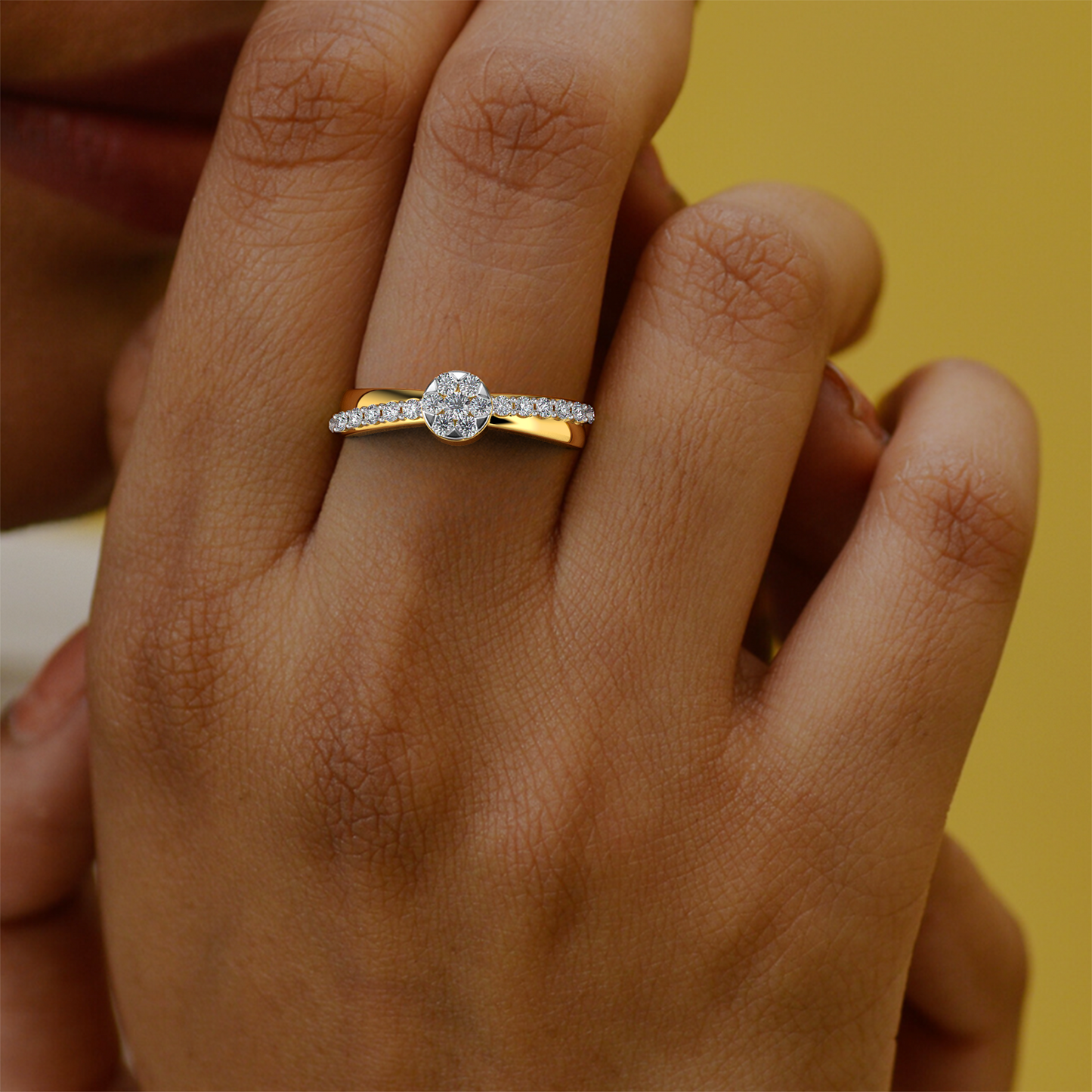 Enchanted Ray 14Kt Diamond Ring