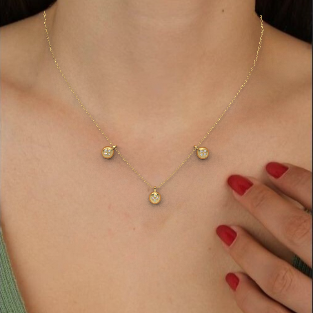 Twinkling Tranquility Diamond Necklace