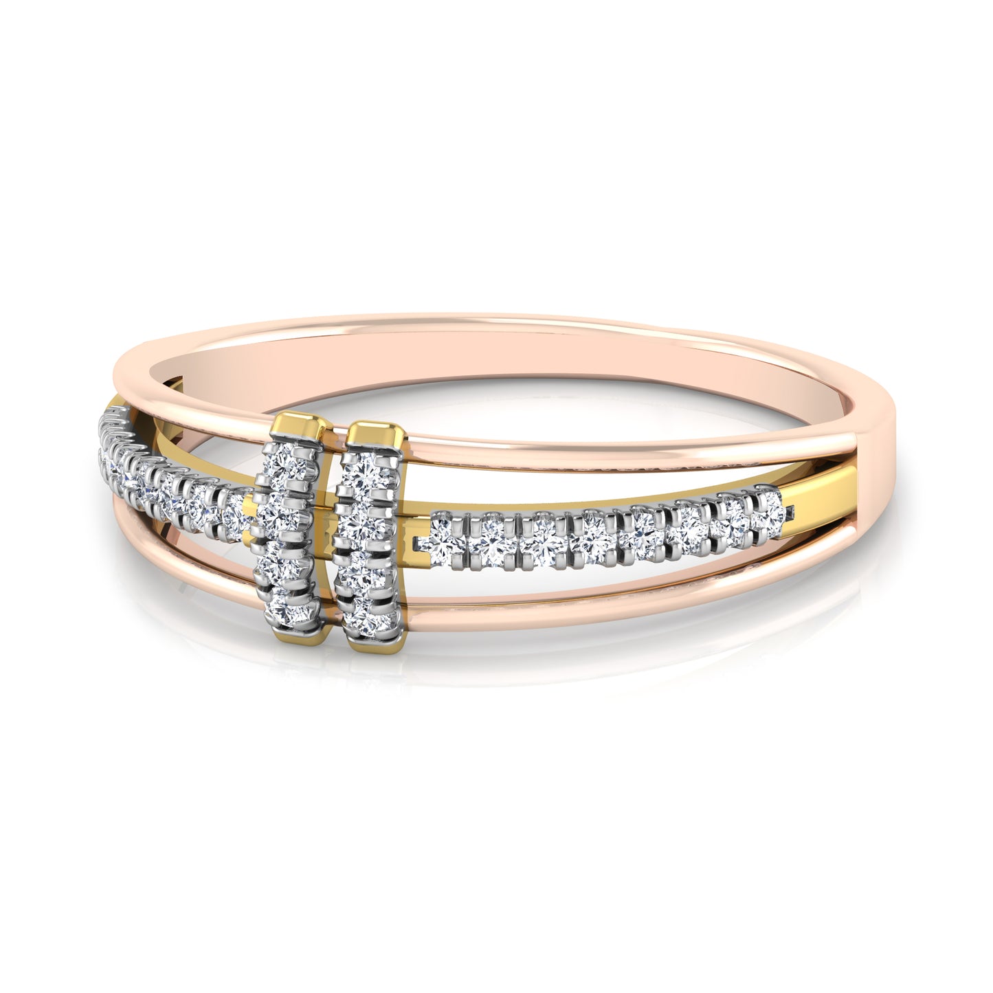 Lustrous 18Kt Diamond Ring