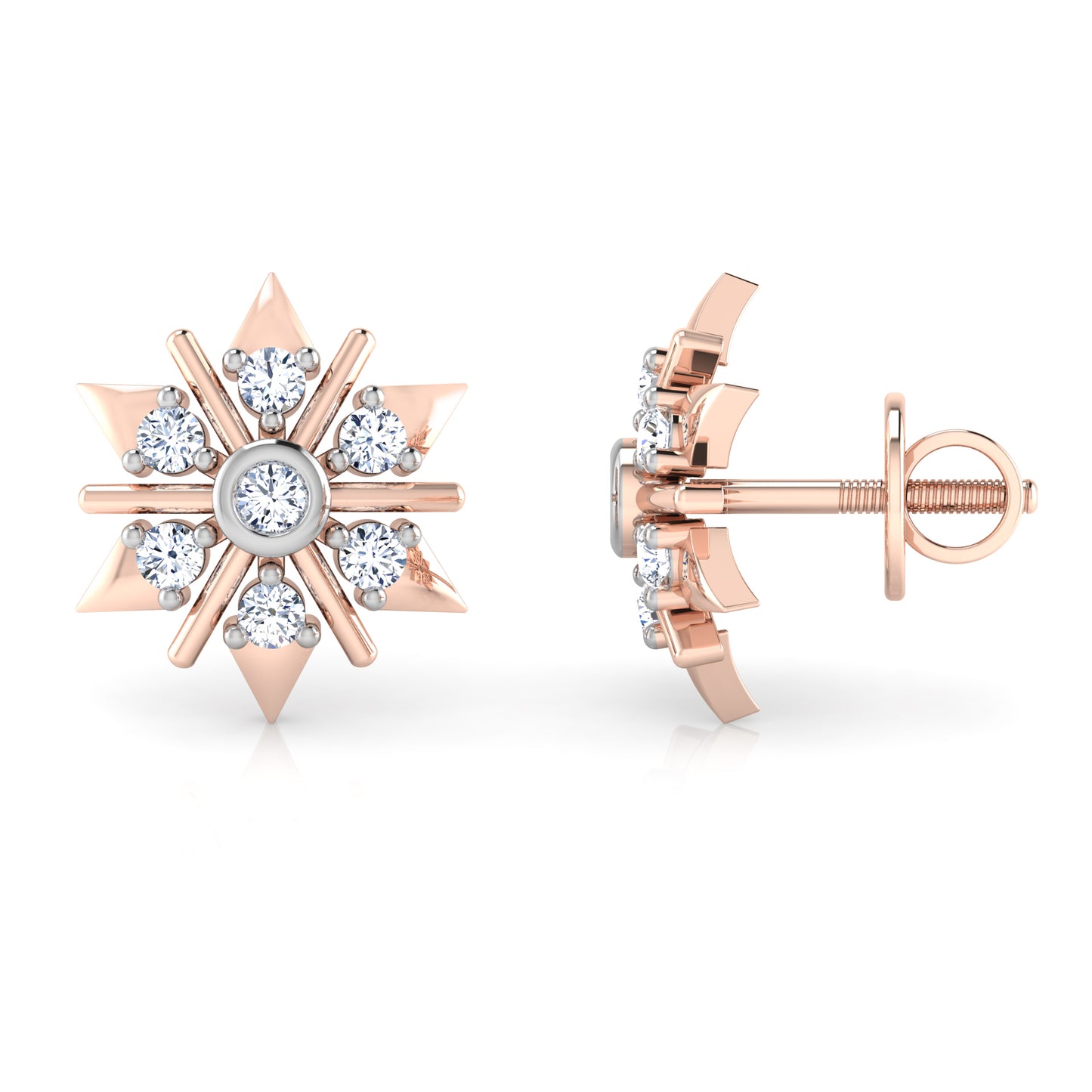 Enigmatic Ember Earrings 18K