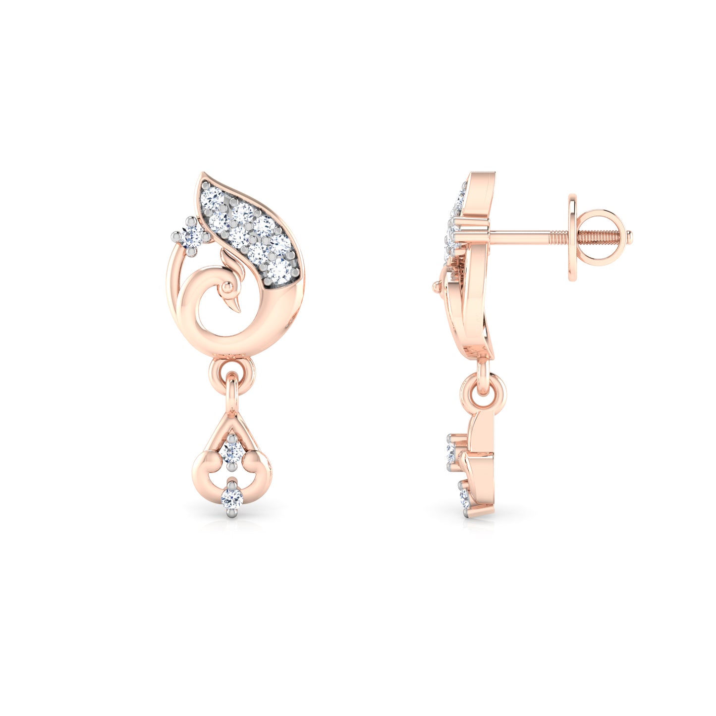 Moonstone Earrings 18K