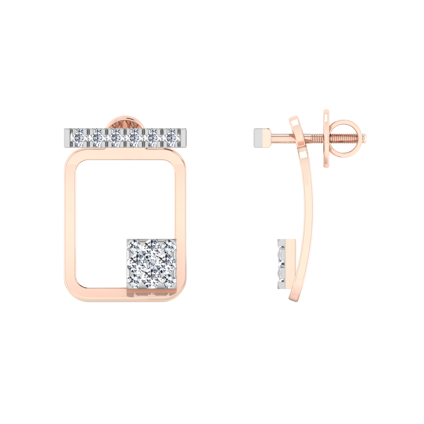Prism Prismatica Diamond Studs 18K