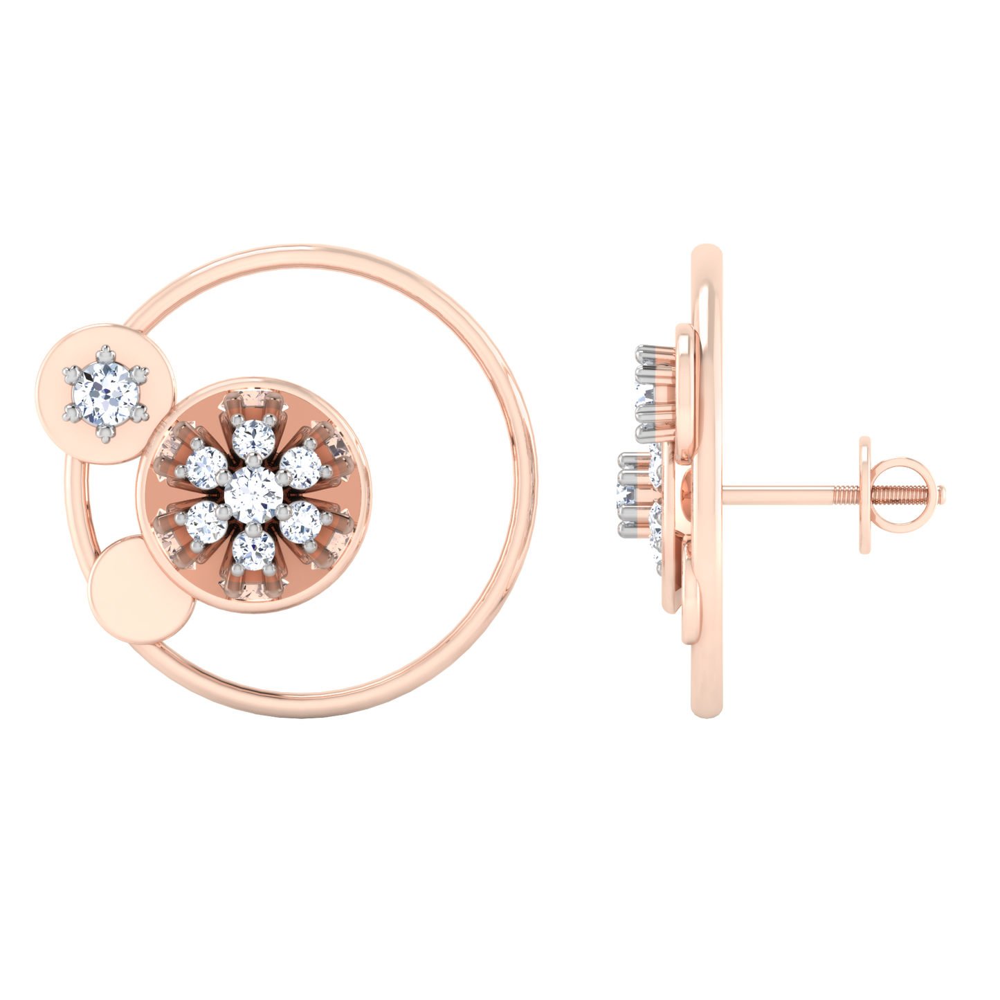 Radiant Reverie Diamond Hoops 18K