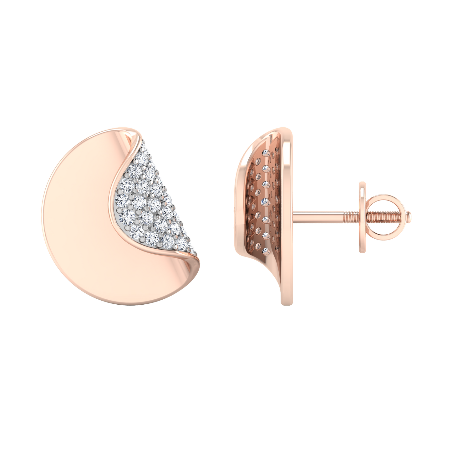Serene Solitaire Diamond Studs 18K