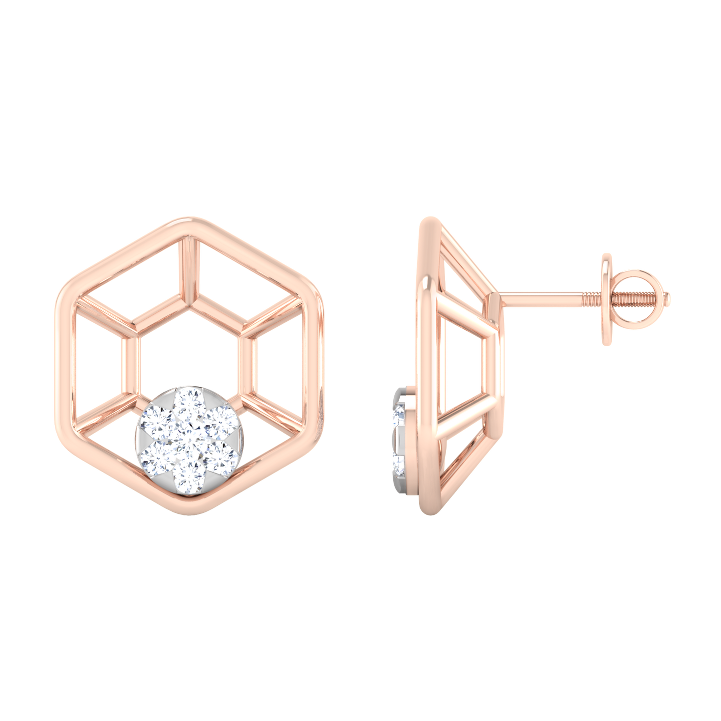Whispering Winds Diamond Huggies 18K
