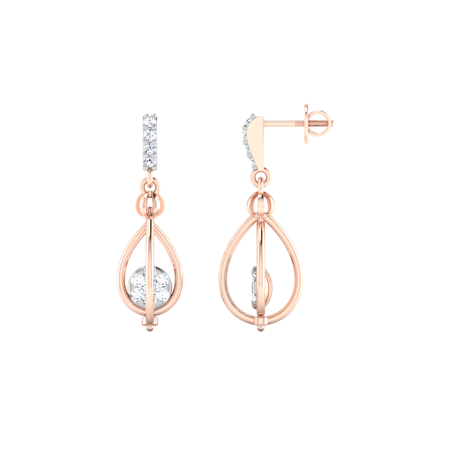 Celestial Charm Diamond Threaders 18K