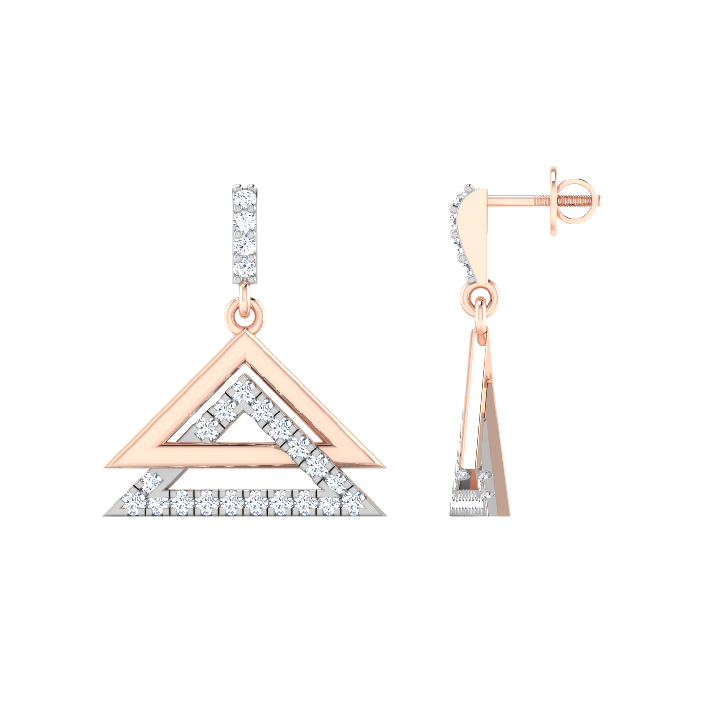 Moonlit Mirage Diamond Hoops 18K