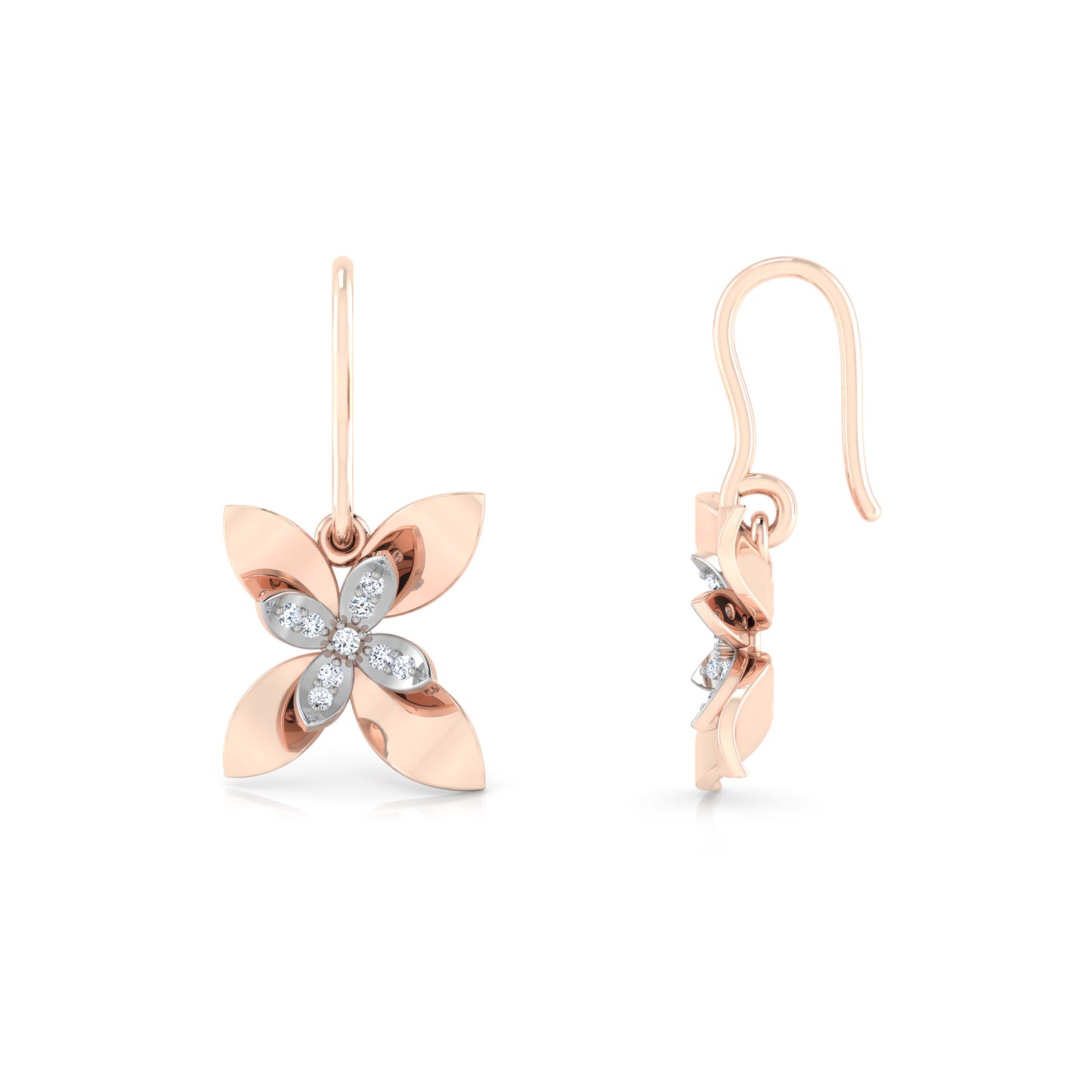 Radiant Rivulet Earrings 18K