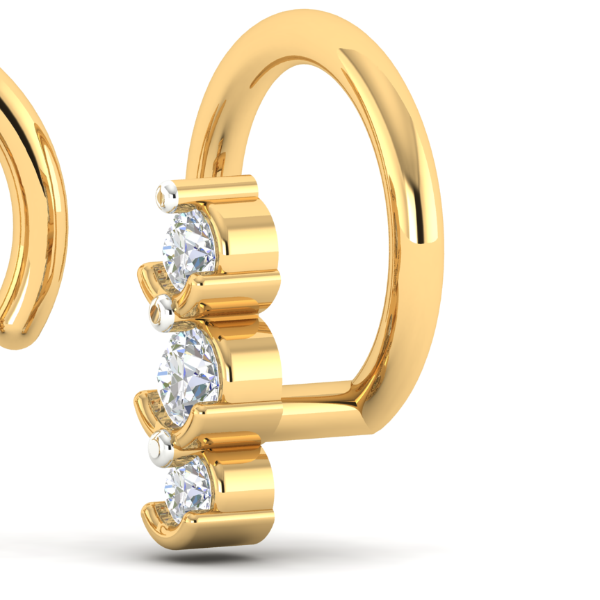 Dazzling Dewfall Nose Pin