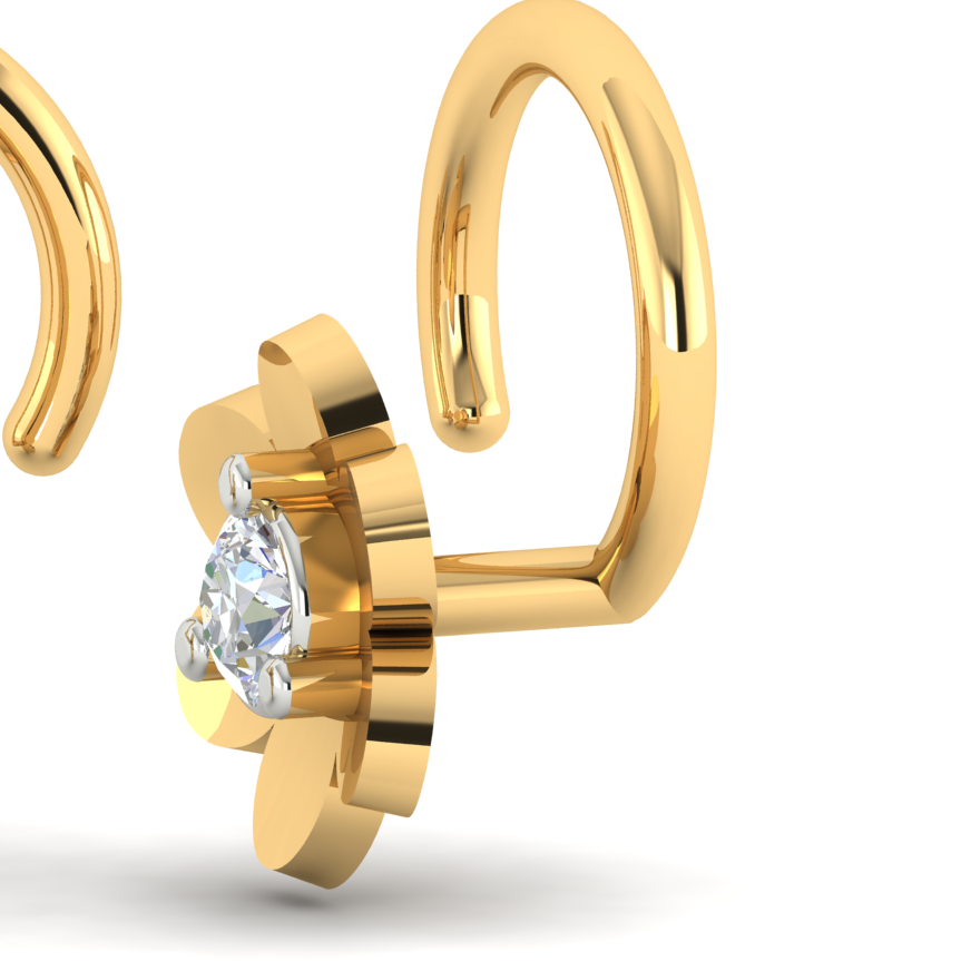 Whispering Harmony Diamond Pin