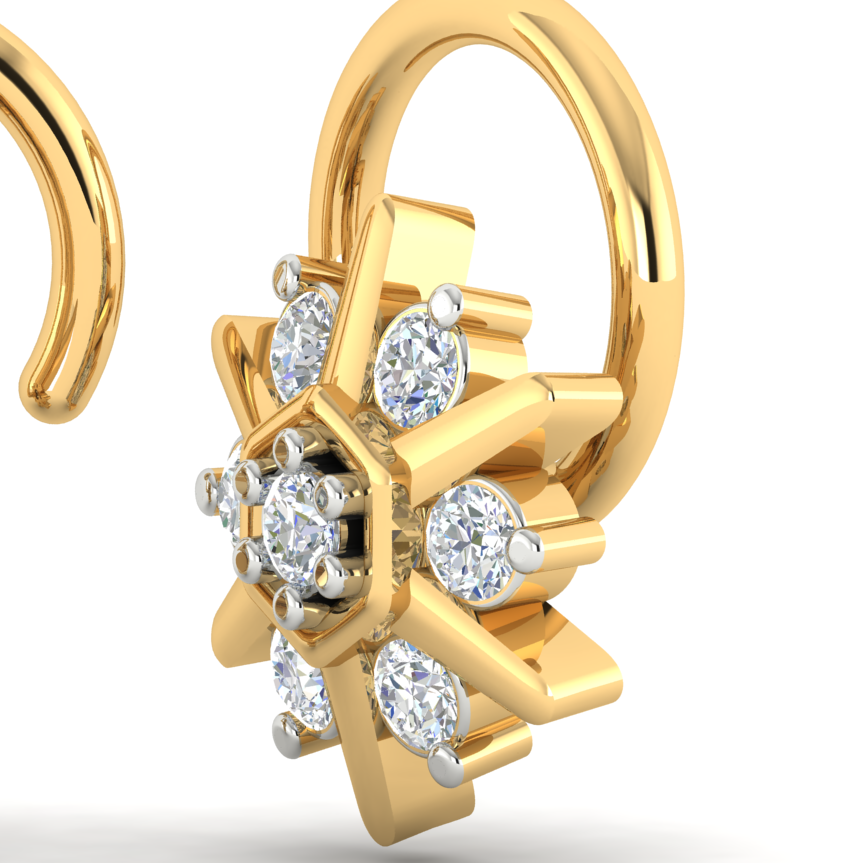 Lustrous Serenade Diamond Pin