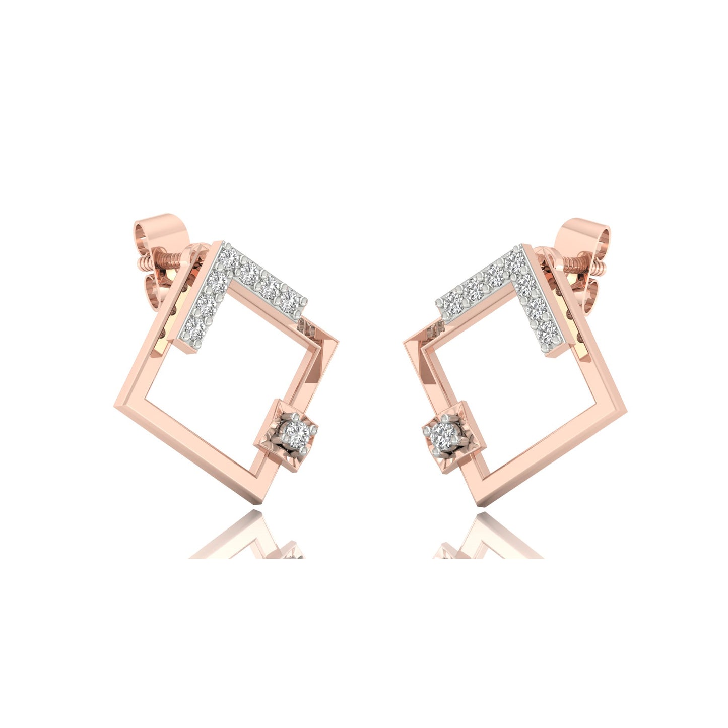 Lustrous Lace Earrings 18K
