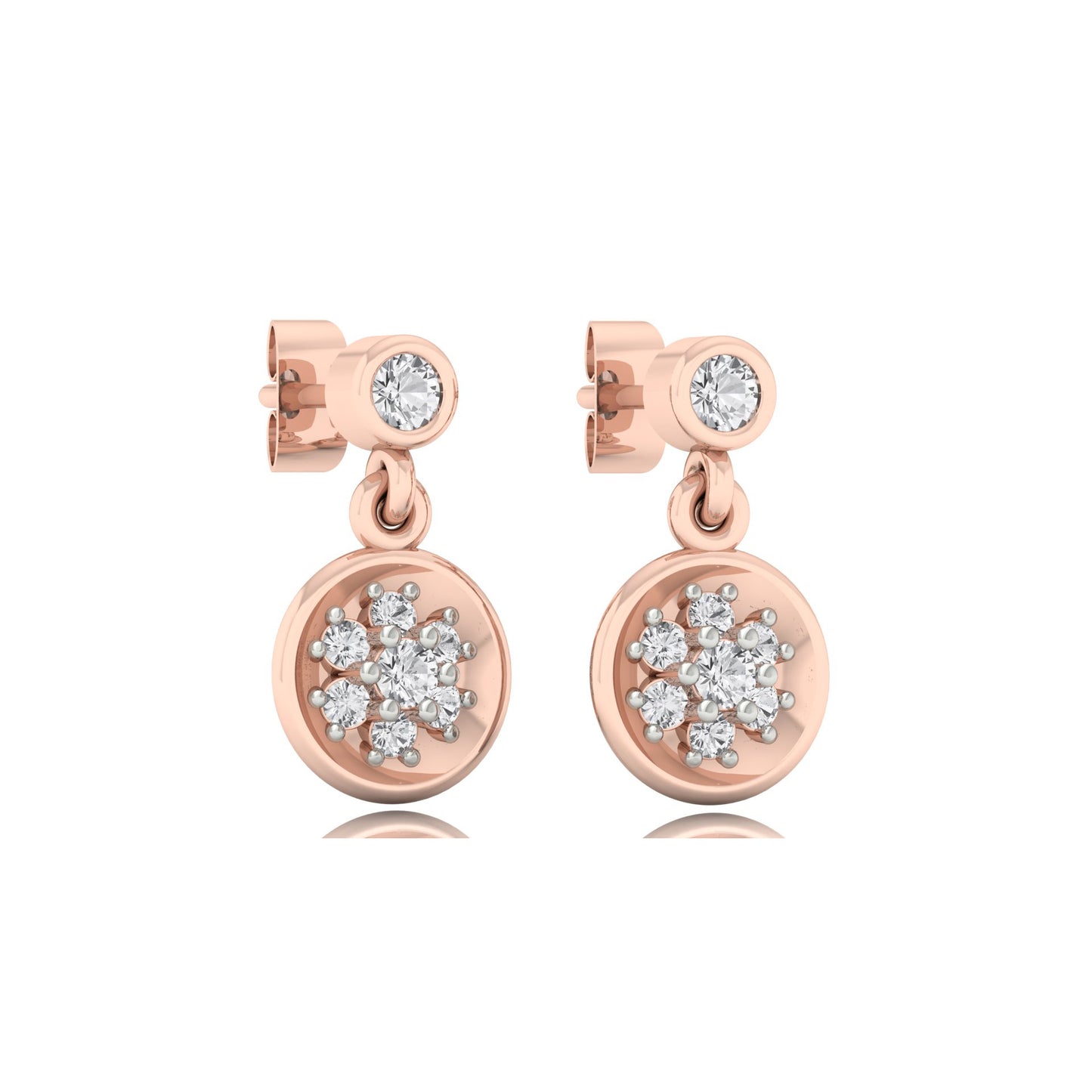 Whispering Willowbloom Earrings 18K