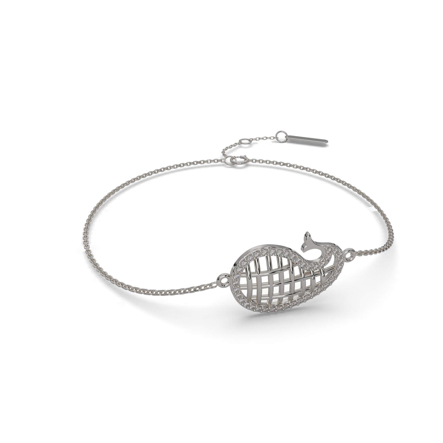 Glimmering Gracefulness Chain Bracelet 18K