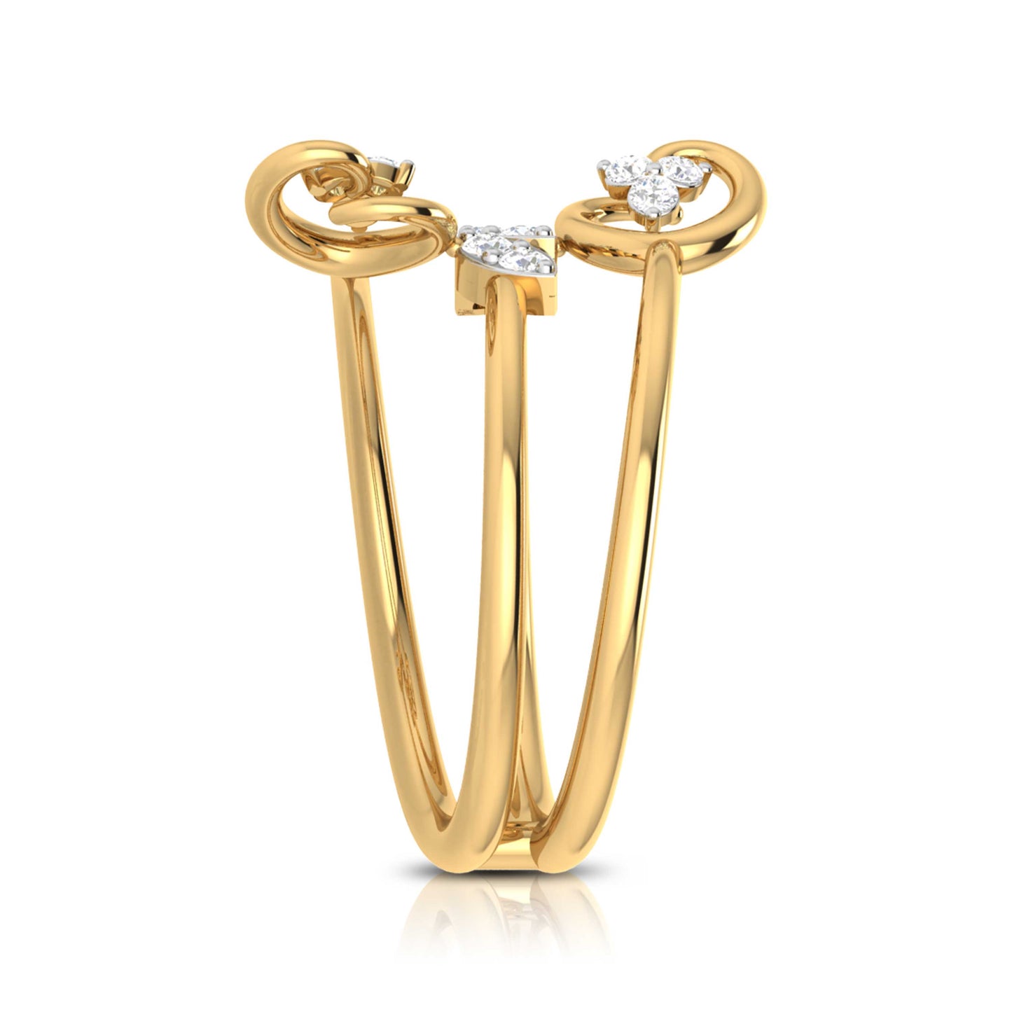 Opulent Oceanic Opus 14Kt Diamond Ring