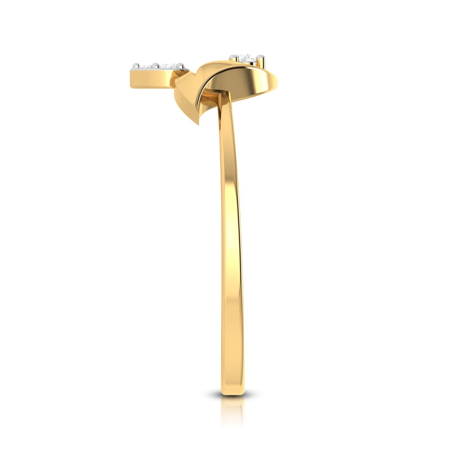 Radiant Raindrop 18Kt Diamond Ring