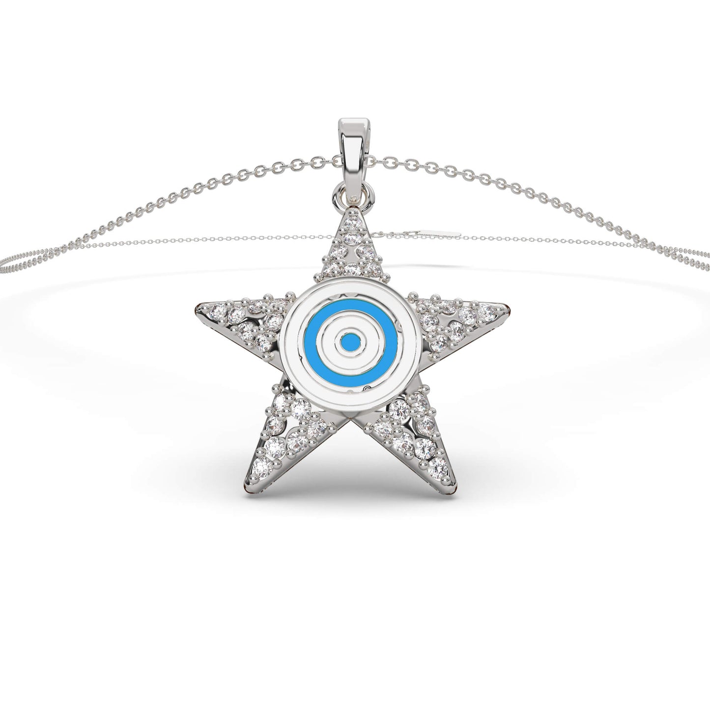Radiant Cascade Diamond Chain Necklace 18k