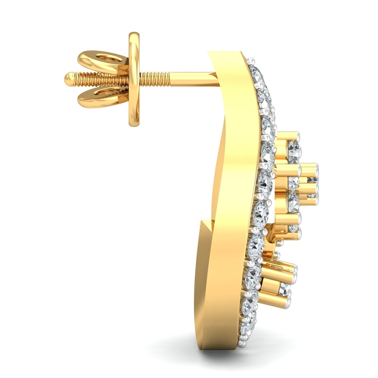 Regal Reflection Diamond Earrings 18K