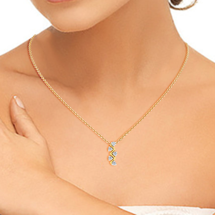 Floral Frost Diamond Pendant