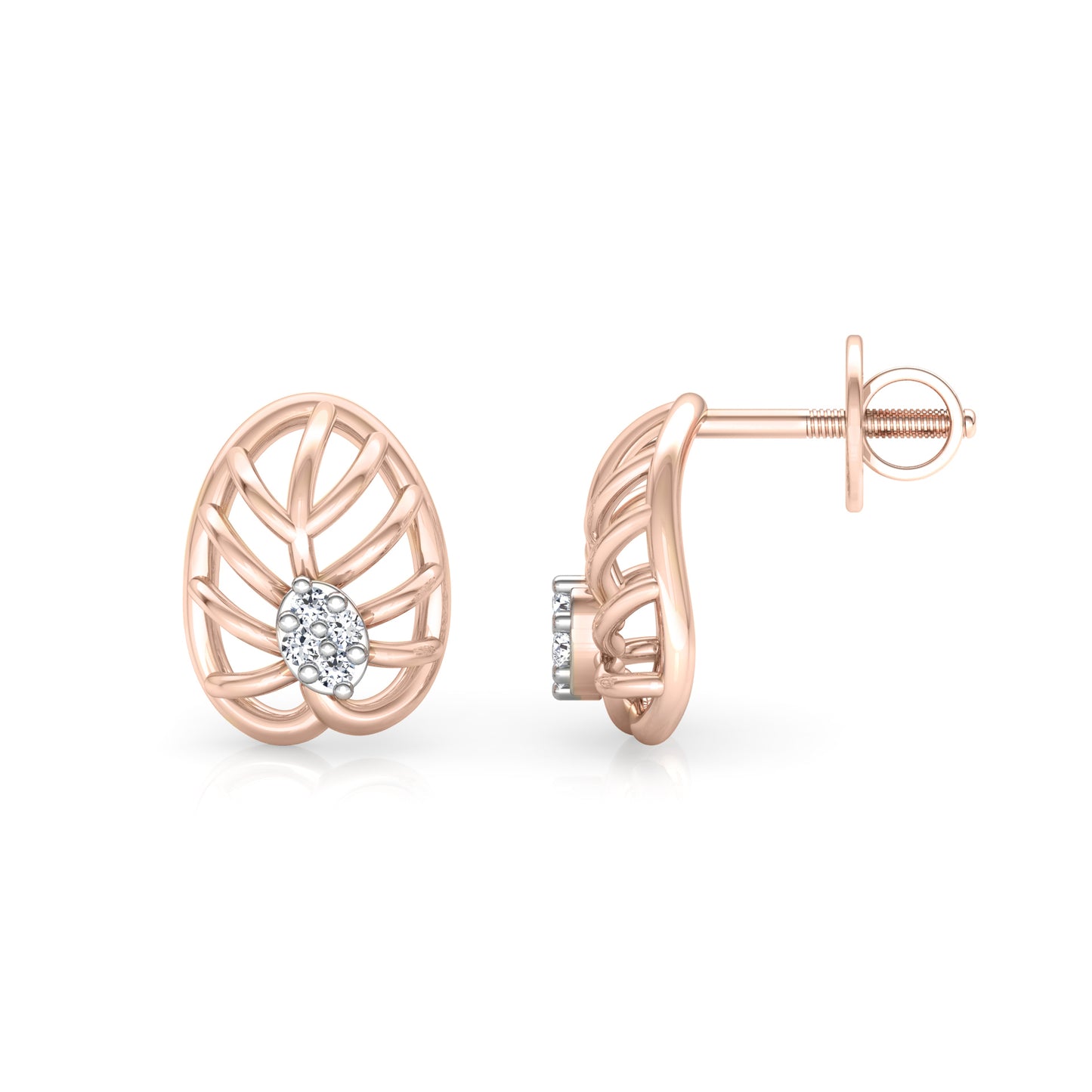Blushing Breeze Earrings 18K