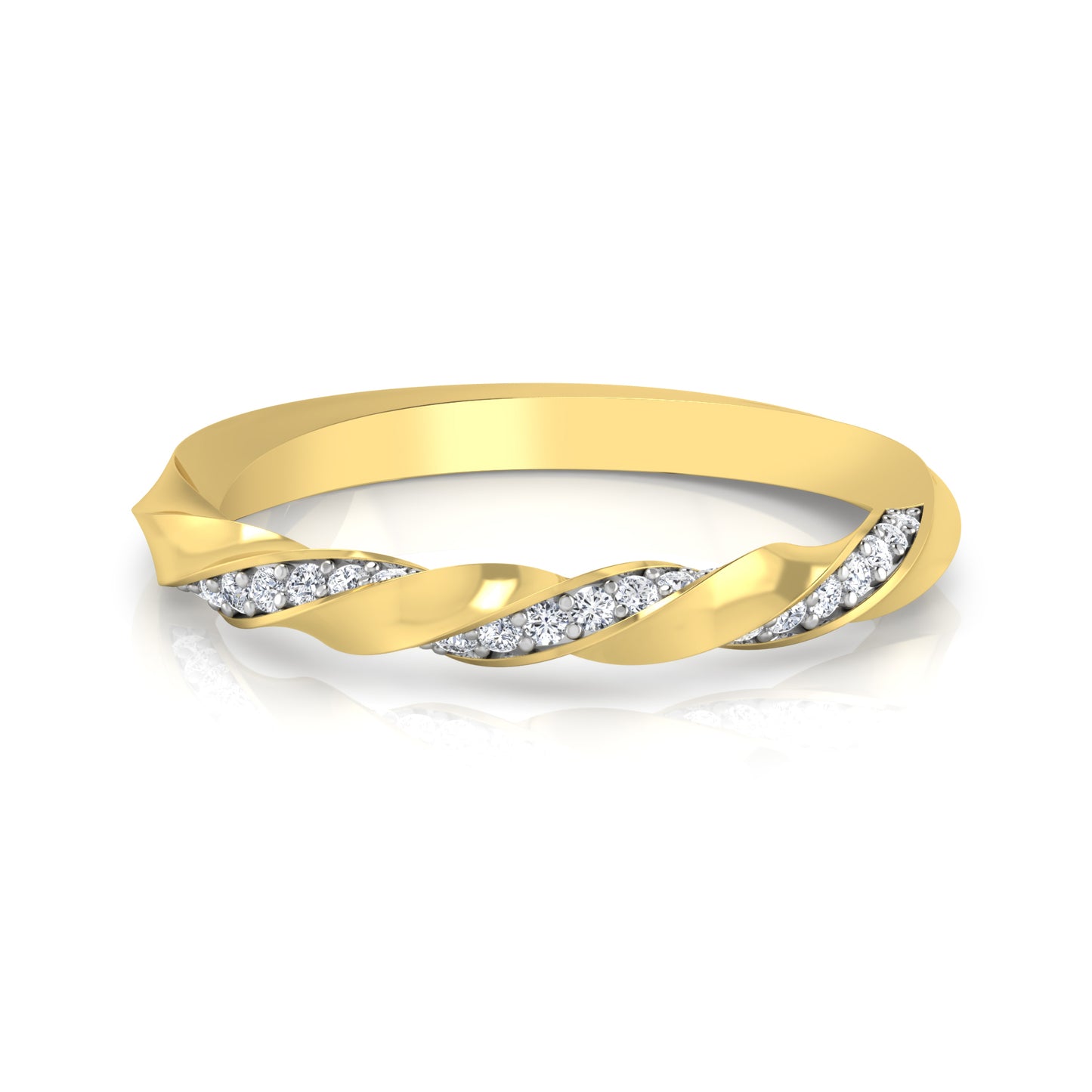 Enigmatic Elegance Enchant 14Kt Diamond Ring