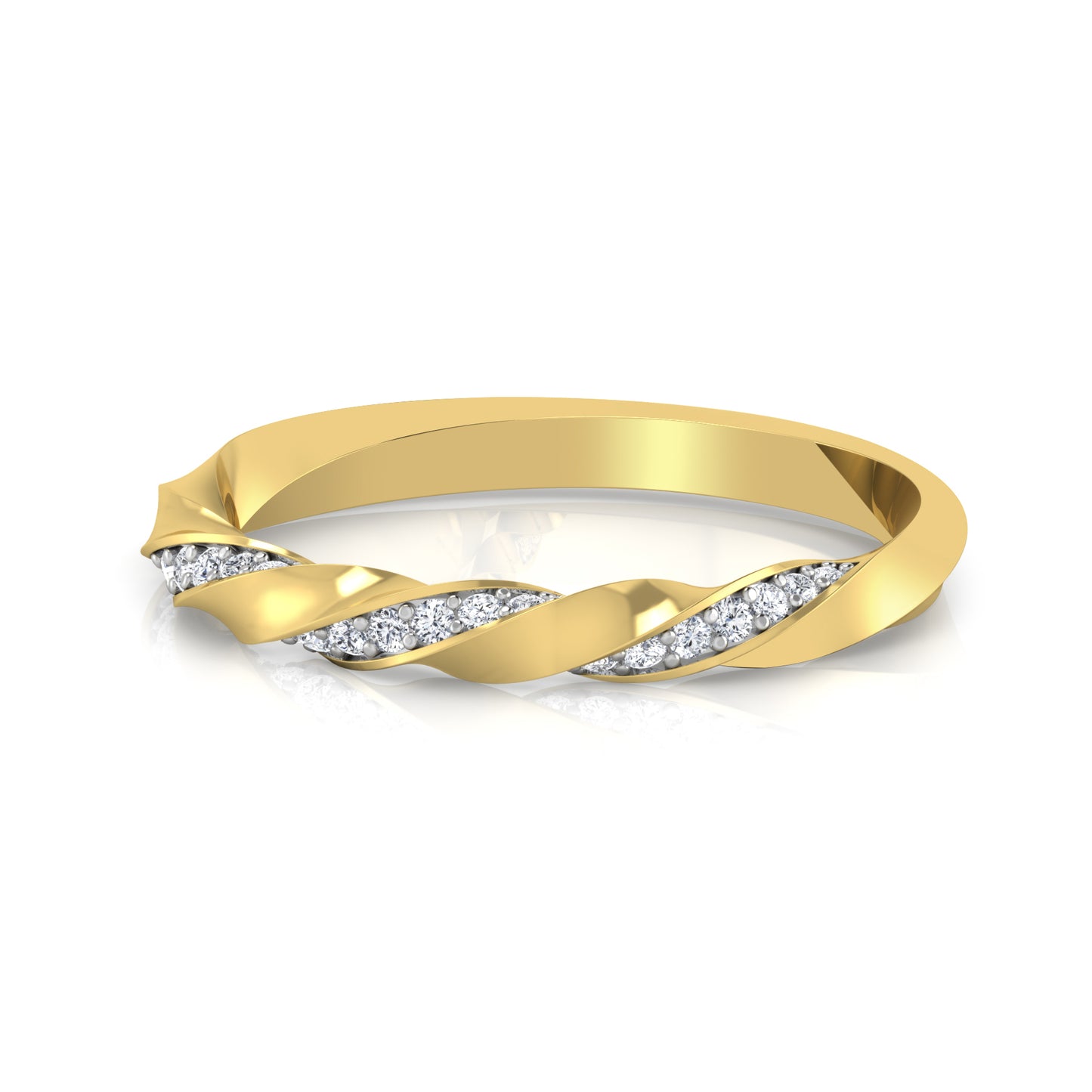 Enigmatic Elegance Enchant 14Kt Diamond Ring