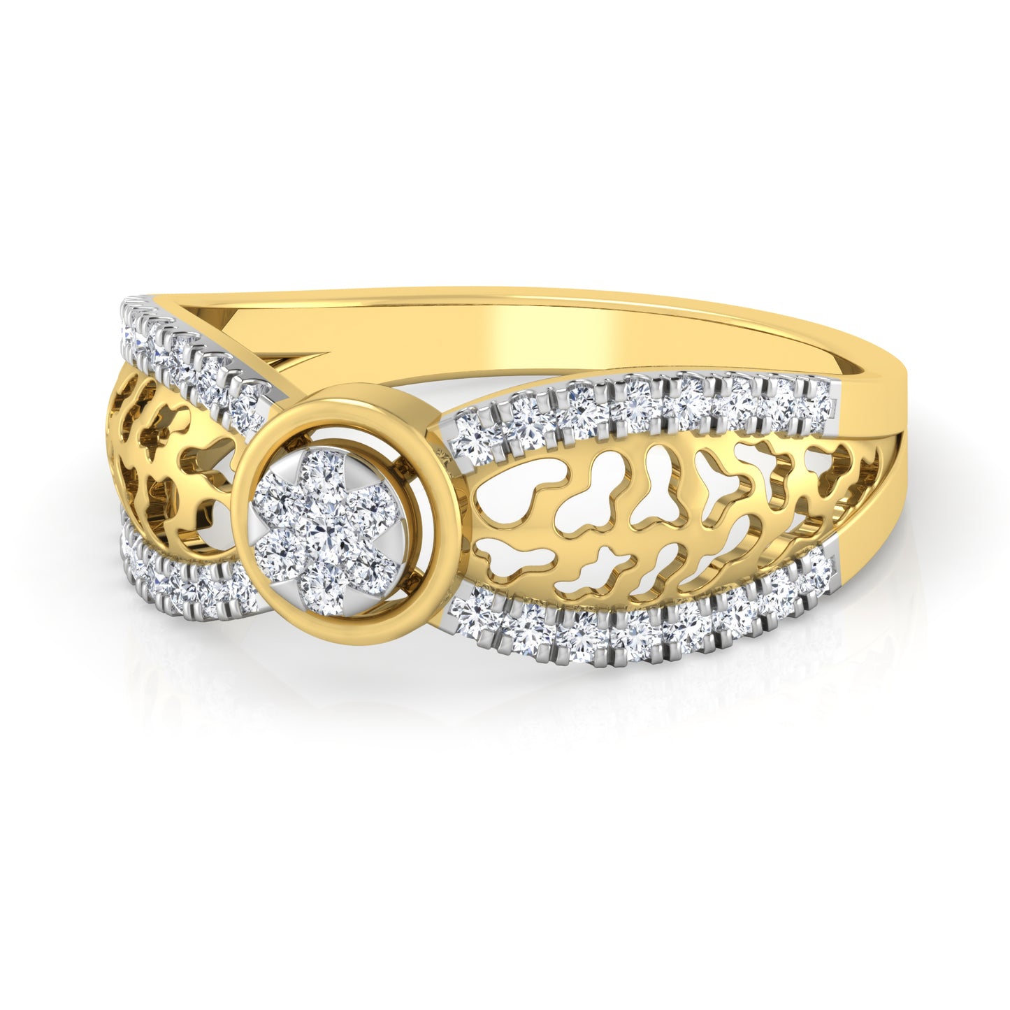 Celestial Chantilly Charisma 14Kt Diamond Ring
