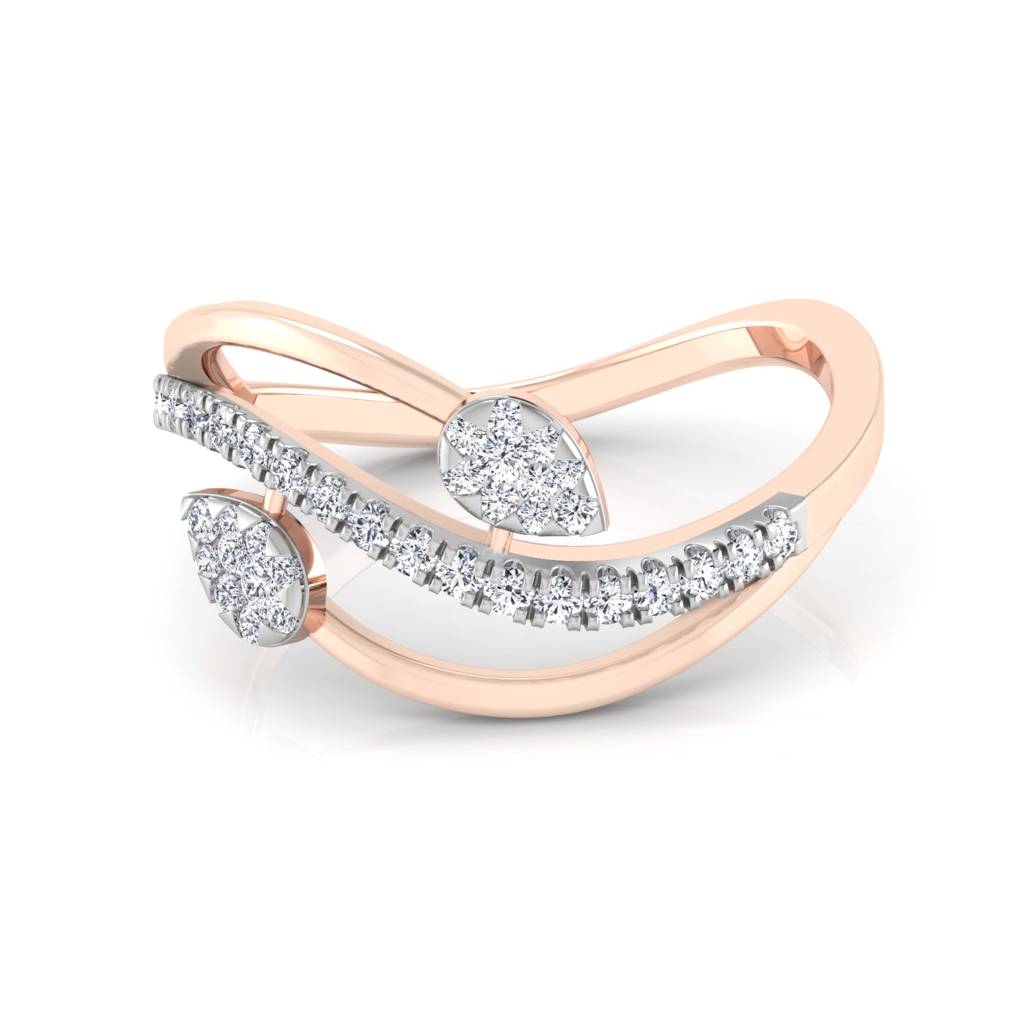 Tranquil Tempest Twilight 18Kt Diamond Ring