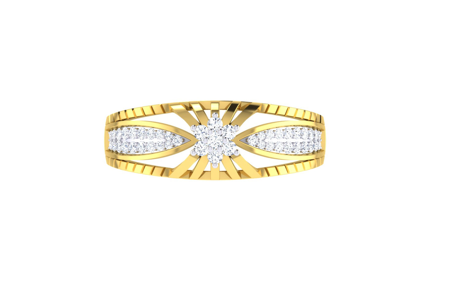 Tranquil Typhoon Turquoise 18Kt Diamond Ring