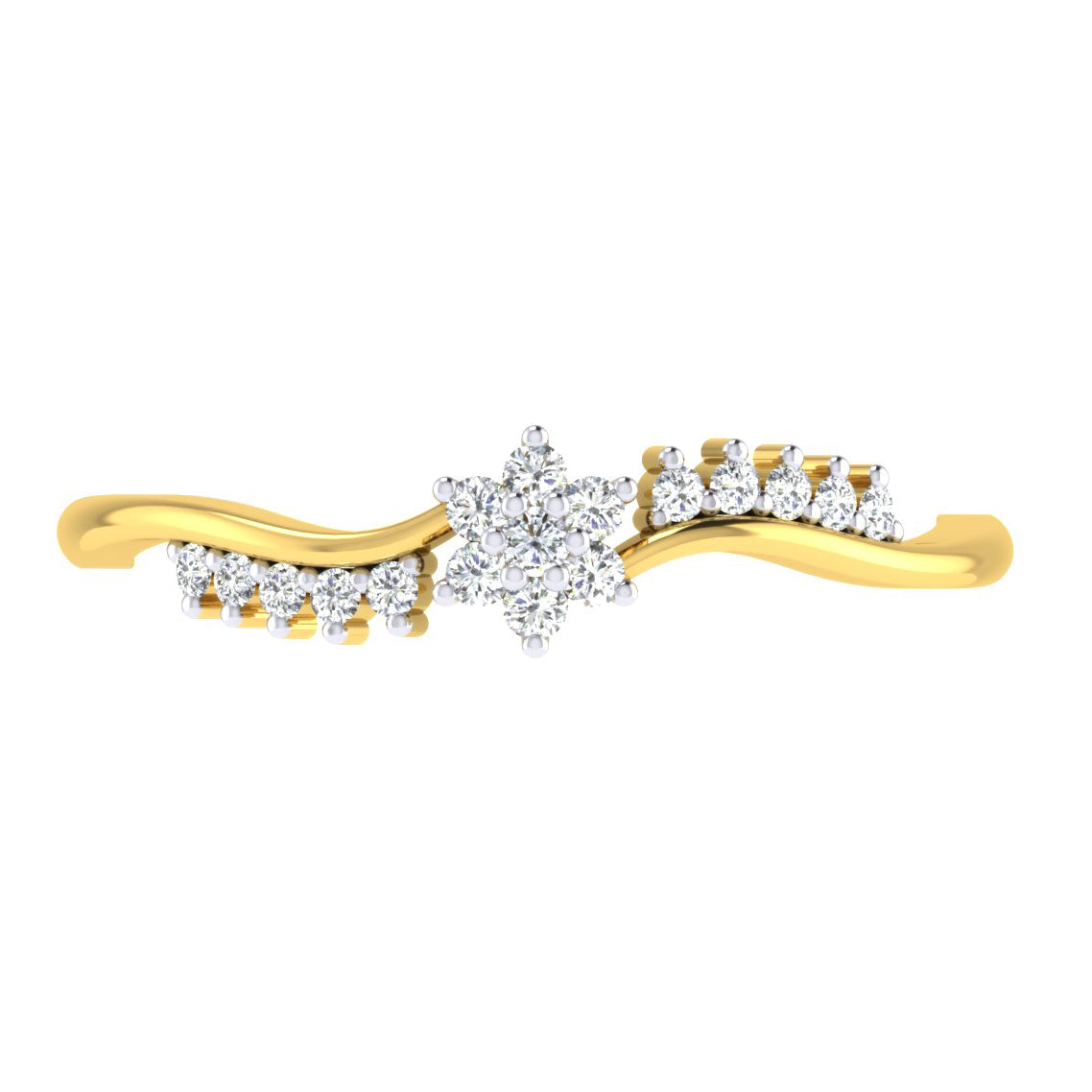 Shimmering Stardust Sparkle 18Kt Diamond Ring